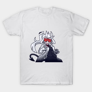 loremaster excited examtaker (helltaker) T-Shirt